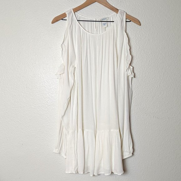 Sundance Whispered Breezes White Ruffled Top - Size Small - Picture 6 of 9